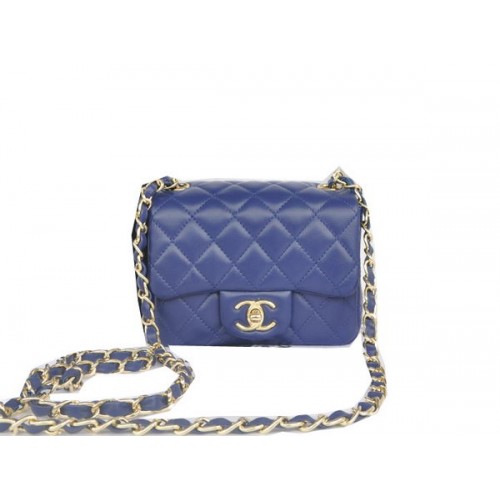 Chanel mini klasická kabelka s klopou Royal Original Sheekskin CHA1115 zlatá