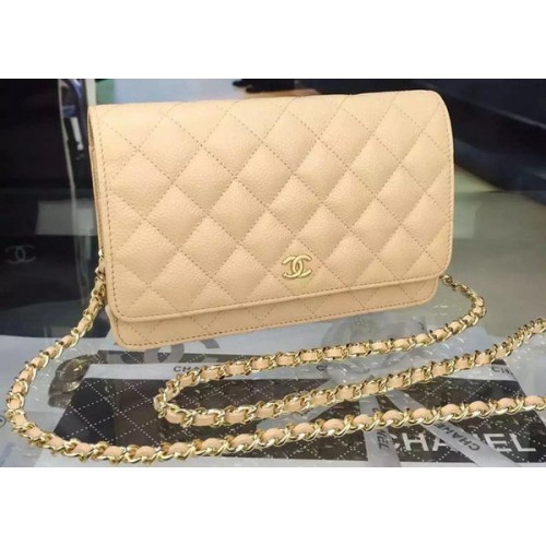 Chanel mini Flap Bag Cannage Pattern A8373 Apricot