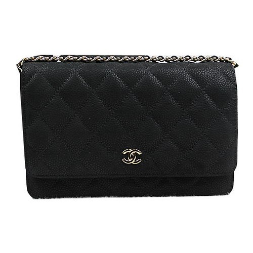 Chanel mini kabelka s klopou z originální semišové kůže A33814 černá