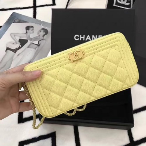 Chanel mini taška přes rameno Cannage Pattern A94452 Lemon