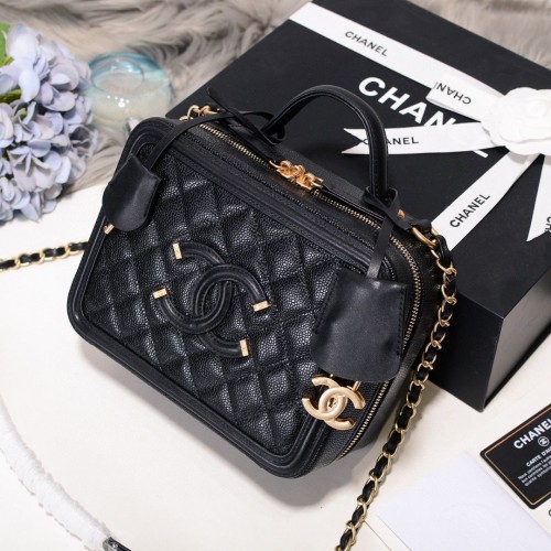 Chanel mini kosmetický kufřík Originál A93342 Černá