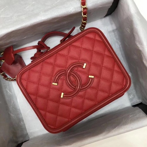 Chanel mini kosmetický kufřík Originál A93342 červený