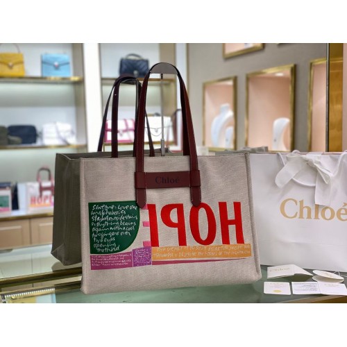 Chloe Látková kožená obuv 6C011 hnědá