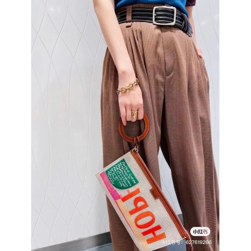 Chloe Látková kožená obuv 6C033 hnědá