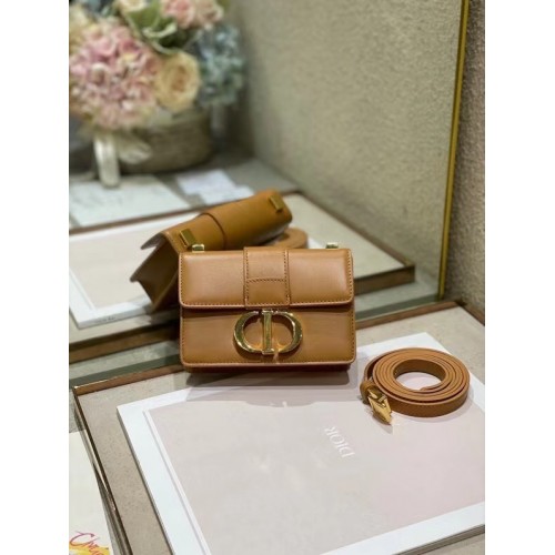 Kabelka DIOR 30 MONTAIGNE z telecí kůže mini M9204U hnědá