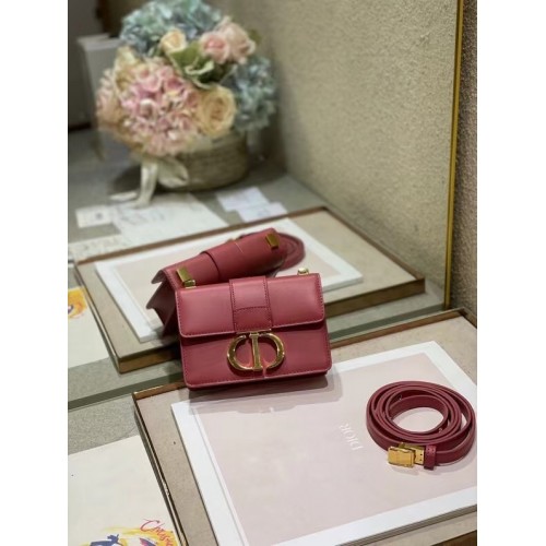 Kabelka DIOR 30 MONTAIGNE z telecí kůže, mini M9204U, růžová