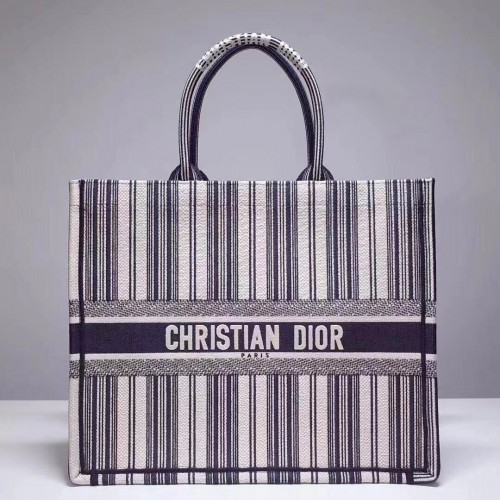 DIOR BOOK TOTE BAG TOILE DE JOUY M1287ZT Modrá