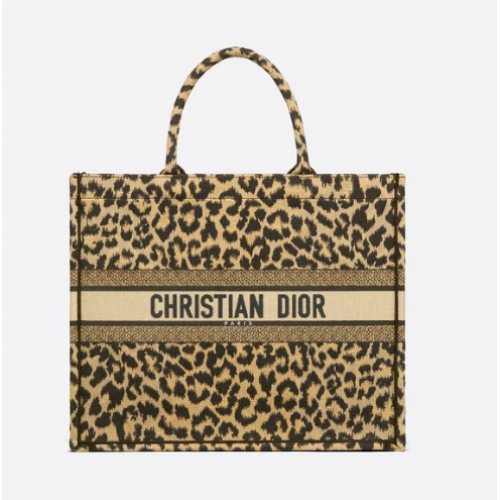 Taška Dior Book Tote béžová vícebarevná výšivka Mizza M1286ZRHM