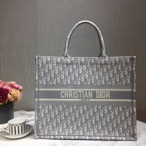 PLÁTĚNÁ TAŠKA DIOR BOOK TOTE M1287-9 šedá