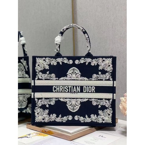 DIOR BOOK TOTE Vyšívaná C1211L