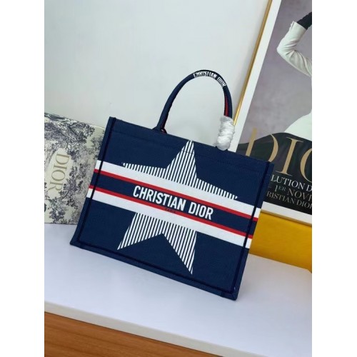 DIOR BOOK TOTE Vícebarevná výšivka M1297ZR-13