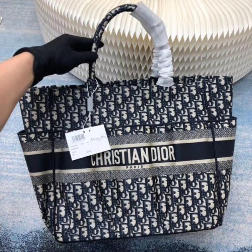Plážová taška DIOR CANVAS C0175 MODRÁ