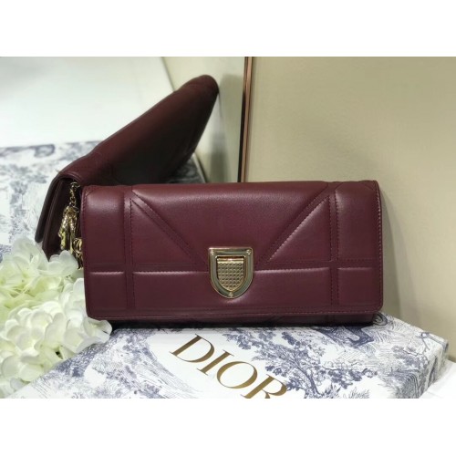 Kovová kabelka DIOR ve zlaté barvě C1040A Bordeaux