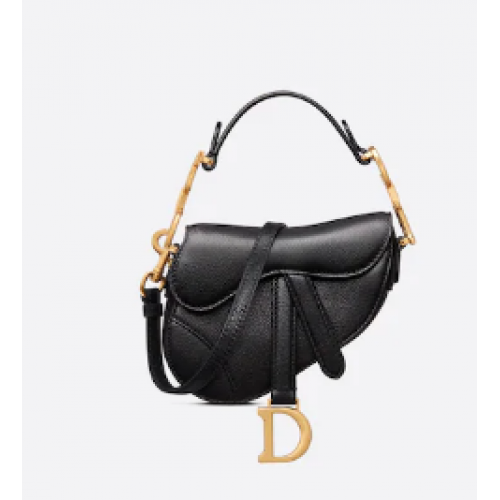 Brašna DIOR MICRO SADDLE BAG Antique Goatskin S5685CC černá