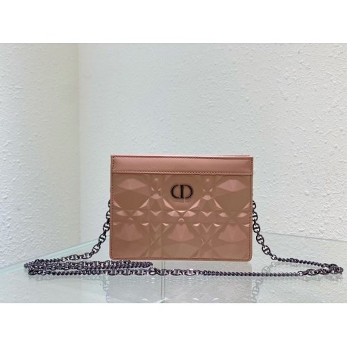 Kabelka DIOR MINI BOBBY BAG Cannage Calfskin C2806 růžová