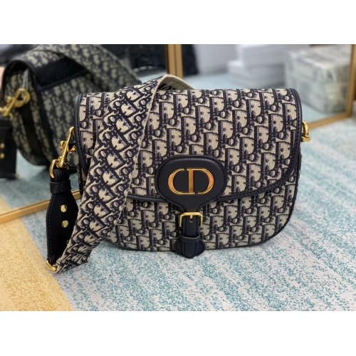 Kabelka Dior Oblique C0268A modrá