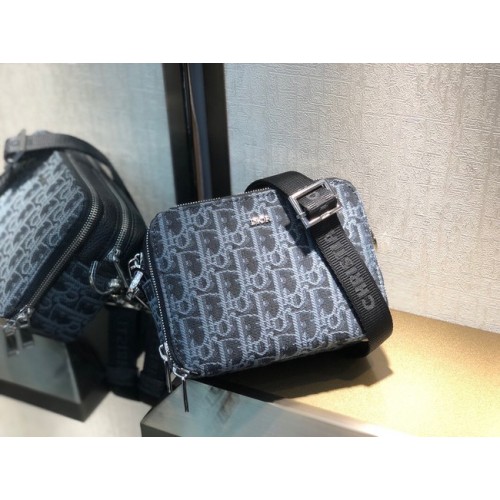 Kabelka Dior Oblique M9205 modrá