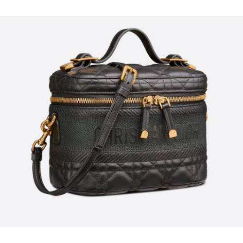 DIOR MALÝ CESTOVNÍ KOZERTNÍ KOŠÍČEK DIOR Cannage Lambskin S5488U černý