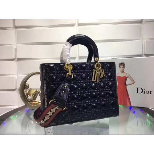 Dámská kabelka Dior Original Leather D6357 Černá