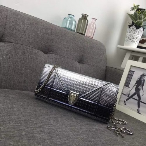 Mini kabelka Dior Original Cowhide Shoulder Bag 3780 stříbrná a černá