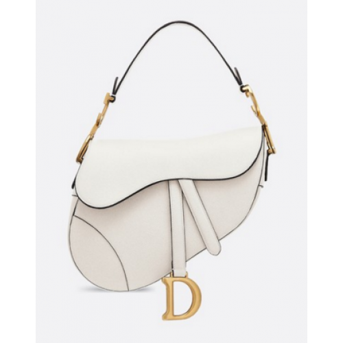 Dior SADDLE-TAS VAN KALFLEER M0446CW offwhite