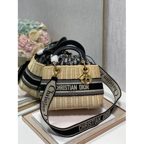 Dior Tkané meruňkové brýle s černou kůží C9908