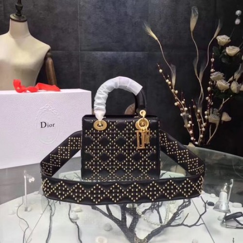 Dior mini dámská kabelka Dior originální ovčí kůže CD3891 černá