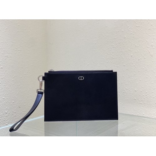 Malá látková kabelka Dior z jehněčí kůže C6113 černá