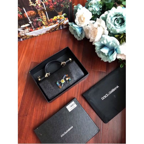 Kabelka Dolce & Gabbana z telecí kůže 1126 černá