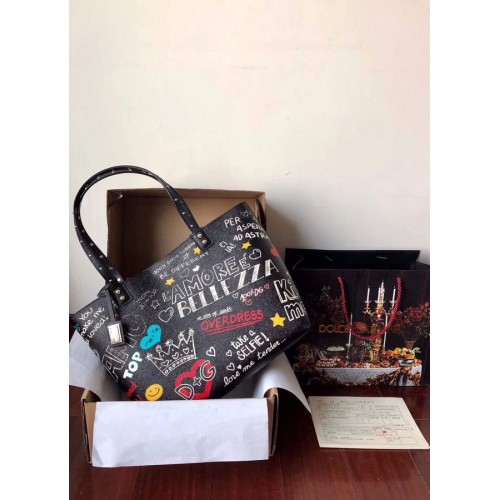 Kabelky Dolce & Gabbana z telecí kůže 4116 černá