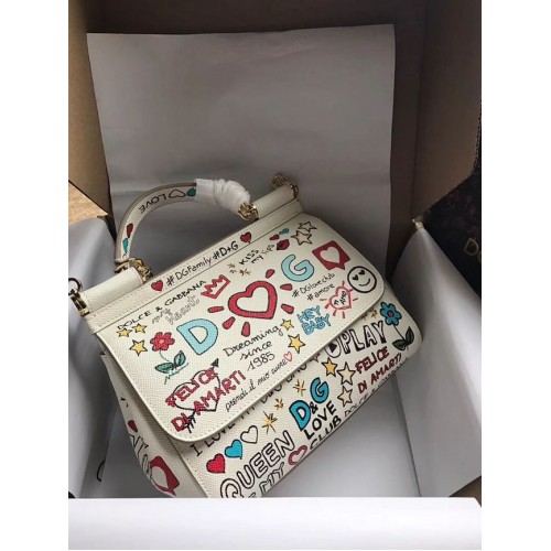 Dolce & Gabbana Originální kůže 4136 Graffiti White