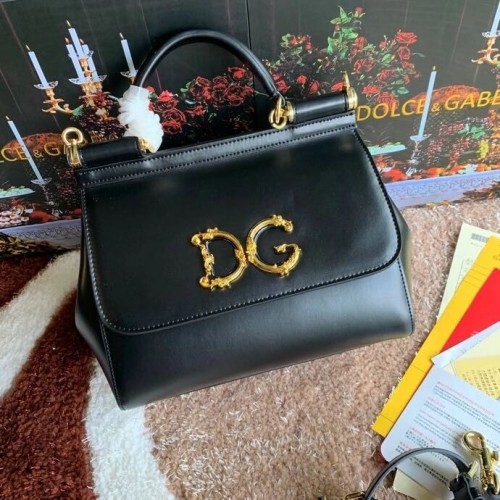 Originální kožená kabelka přes rameno Dolce Gabbana 5157 černá