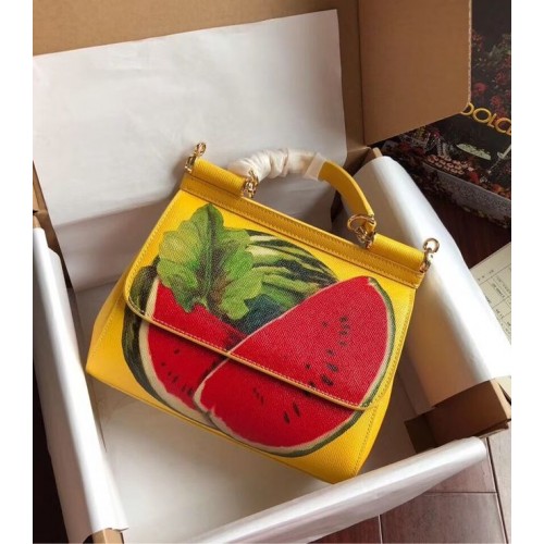 Dolce & Gabbana SICILY kabelka z telecí kůže 4136-21