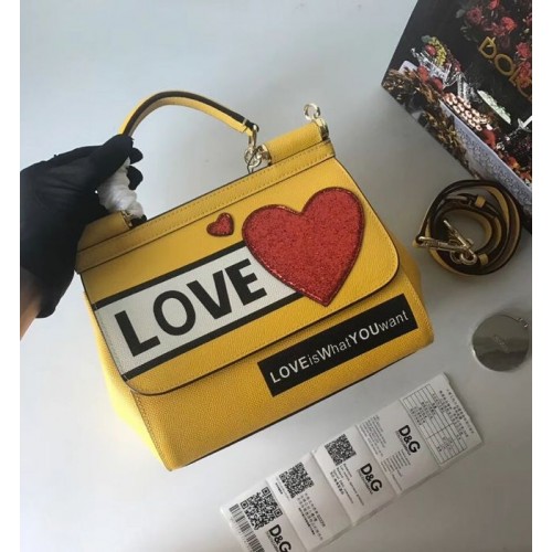 Dolce & Gabbana SICILY kabelka z telecí kůže 4136-26