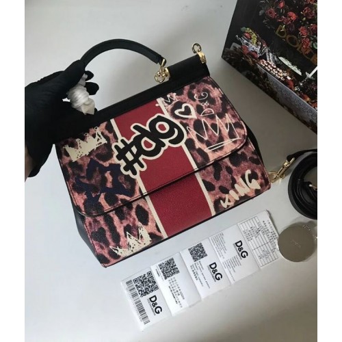 Dolce & Gabbana SICILY kabelka z telecí kůže 4136-5