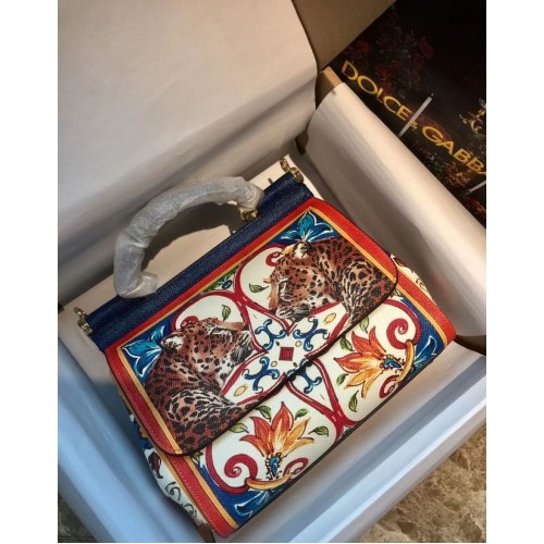 Dolce & Gabbana SICILY kabelka z telecí kůže 4136-7