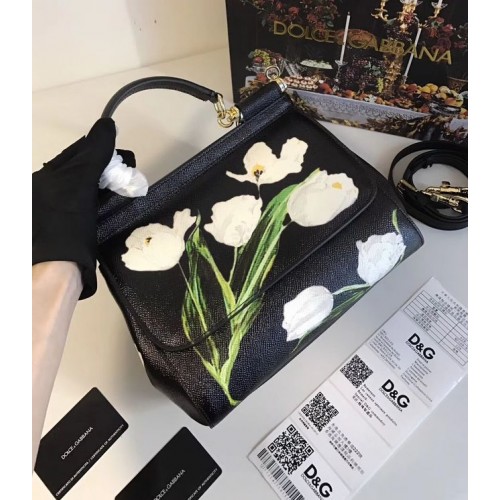 Dolce & Gabbana SICILY kabelka z telecí kůže 4136 Lily