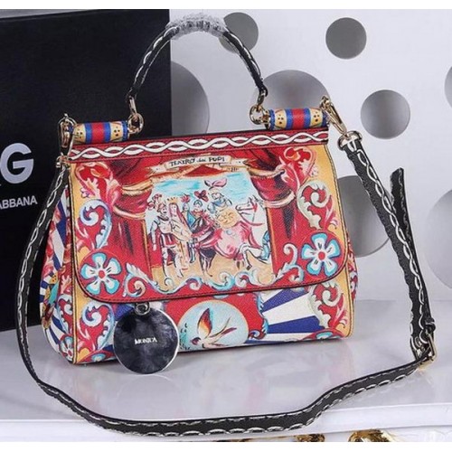 Dolce & Gabbana kabelka SICILY z telecí kůže BB4137TAF