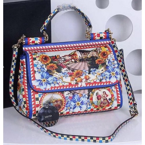 Dolce & Gabbana kabelka SICILY z telecí kůže BB4137TAH