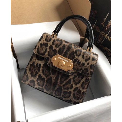 Dolce & Gabbana SICILY Chrysanthemum Calfskin Tote Bags 5588-3 černá