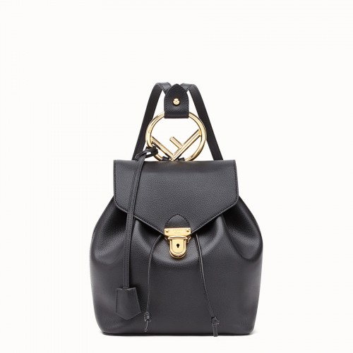 Kožený batoh FENDI BACKPACK 8BZ043A černý
