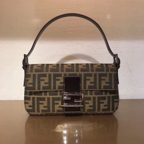 Kabelka přes rameno FENDI Vintage BAGUETTE 83018 Hnědá