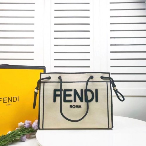 Plátěná taška FENDI F6501 šedá