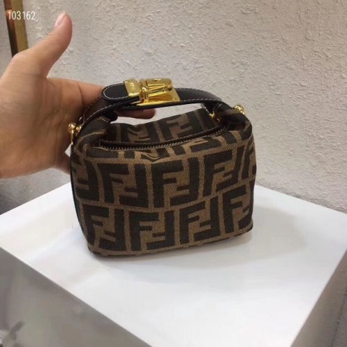 Látková taška FENDI 8BR051 černá