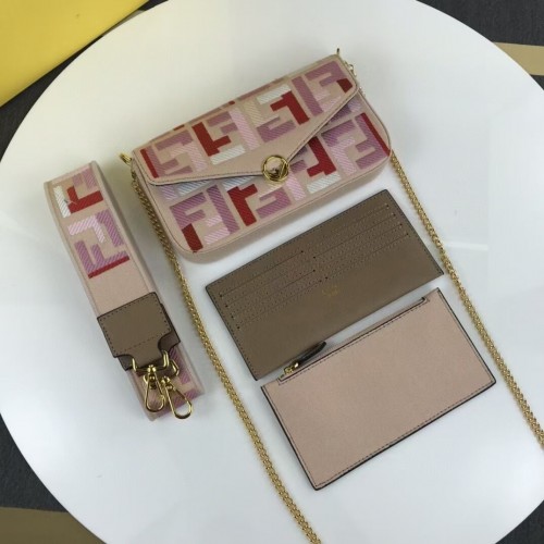 Látková kabelka FENDI F1230 růžová
