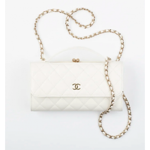 DRŽÁK NA TELEFON S KLOPKOU A ŘETÍZKEM AS2875 BÍLÝ