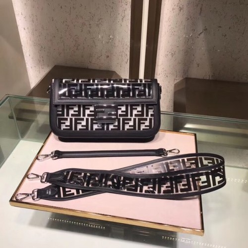 Fendi BAGUETTE MINI PU taška 8BS018 černá