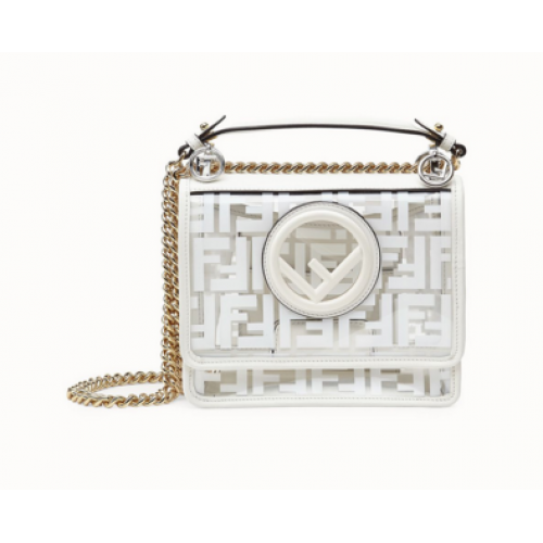 Fendi KAN IF SMALLPU taška 8BT286A7T bílá