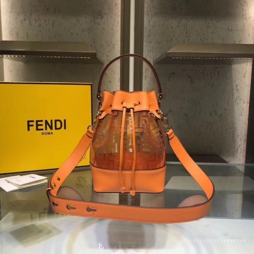 Mini kabelka Fendi MON TRESOR PU 8BS010 hnědá