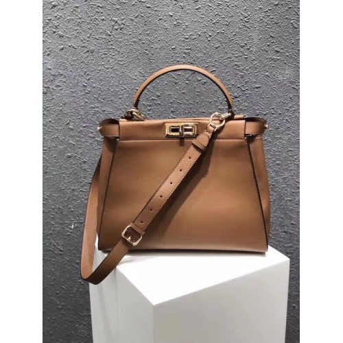 Taška Fendi PEEKABOO Tote Bag 3559 hnědá